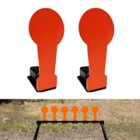 Cible de tir réactive en acier AR500 robuste à réinitialisation automatique, diamètre 6*12,8 pouces, accessoires d'entraînement pour stand de tir extérieur