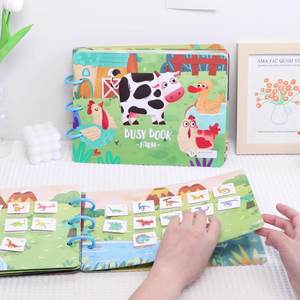 Montessori a senti mon <span class=keywords><strong>premier</strong></span> livre occupé calme Match Puzzle jeux éducation préscolaire bricolage apprentissage précoce bébé jouets pour enfants garçons filles - Product Image 2