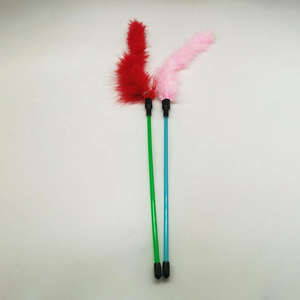 Shengfeng - Juguetes para Gatos Ecológicos de Plástico Colorido con Logotipo Personalizado, Plumas Flexibles de Felpa, Interactivos, Divertidos, Lindos y Peludos - Product Image 5