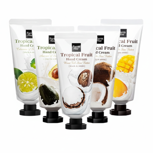 Crema per le mani Ropicalfur allo stato di palma Mini-taglia 50ml ingrediente di burro di karité ad alta idratazione fornitura OEM Acca Mango - Product Image 1