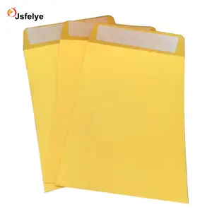 Casca e selo liso face 162x229mm 100gsm papel ouro c5 bolso envelopes