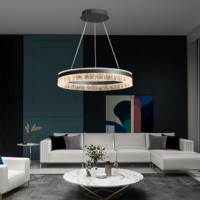 Lustre moderne de style nordique, simple, ovale long, hauteur réglable, luxe, fer + aluminium, LED noir or, restaurant, salle à manger, chambre à coucher