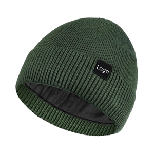 หมวกบีนนี่หมวกแฟชั่นสไตล์เรียบง่ายผ้าฟลีซหนาอบอุ่นสำหรับฤดูหนาวออกแบบโลโก้ได้ตามต้องการ - Product Image 3