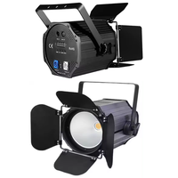 Projecteur LED COB 200W avec volets coupe-flux, blanc chaud et froid/RGBW 6-en-1, éclairage stroboscopique pour église, mariage, théâtre