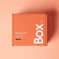 Boîte en papier kraft pour coffret de soins de la peau personnalisé avec logo personnalisé, boîte d'expédition postale en carton ondulé