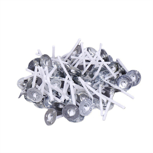 <span class=keywords><strong>Kit</strong></span> de fabrication de bougies parfumées DIY avec base galvanisée de 2,6 à 20 cm, mèches en coton sans fumée, non toxiques, écologiques, accessoires de parfum pour bougies - Product Image 1