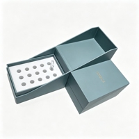 Boîte d'emballage en papier pliable avec insert en mousse, personnalisée avec logo imprimé, magnétique, de luxe, pour le rangement de cadeaux