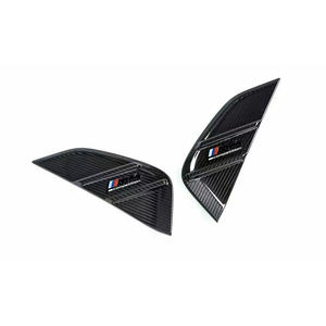 جودة عالية ألياف الكربون الجاف G80 M3 + <span class=keywords><strong>M</strong></span> غطاء فتحة تهوية جانبية للأداء لسيارة BMW G80 m3 G82 M4 زخارف درابزين - Product Image 1