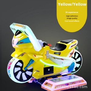 Équipement de jeu d'arcade de course de moto électrique pour enfants d'intérieur, en plastique PP, à monoplace, à monnayeur, du fabricant - Product Image 3