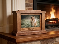 Urna de Madera para Mascotas Directo de Fábrica |   Lugar de Descanso Digno con Textura Natural para Mascotas Queridas, Ecológico y Biodegradable