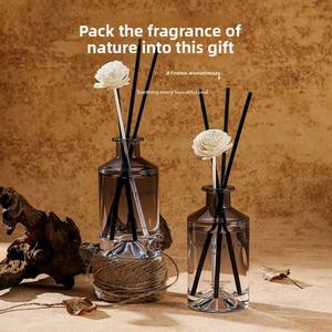 Diffusore di Aromi in Rattan Senza Fiamma, Olio Essenziale per Aromaterapia, Ornamenti per Interni di Hotel, Fragranza di Nicchia Duratura e Fresca per Tutta la <span class=keywords><strong>Casa</strong></span> - Product Image 1