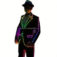 Veste LED RVB pleine couleur à pixels, Costume de danse, Tenue de performance Tron pour scène, salle de bal, danse lumineuse, tenue de soirée