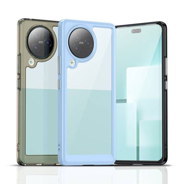 For Xiaomi Civi 3 Case Xiaomi 14 13 Lite Cover Cases Shockproof Silicone + Hard PC Protective Phone Back Cover for Xiaomi Civi 2