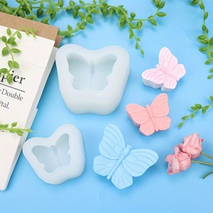 Butterfly Silicone <b>Mold</b> For Baking <b>Candles</b> Decorations Ice Cube Trays Plaster DIY Cake <b>Mold</b> Customizable Shape Transparent White - Product Image 1
