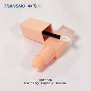 Tubes carrés personnalisés pour huile à lèvres et gloss, 3,0-6,0 ml, avec grande brosse, OEM ODM, tubes en plastique pour gloss et blush - Product Image 4