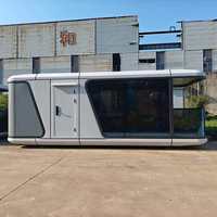 Capsule spatiale préfabriquée en conteneur, design moderne, détachable, intelligent et mobile, hôtel personnalisé, capsule spatiale anti-humidité