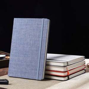 Agenda de Negocios Promocional con Tapa Dura de Cáñamo y Logotipo Personalizado, Cuaderno Cosido, Diario Corporativo con Líneas, Juego de Regalo, Papel con Encuadernación Térmica - Product Image 1