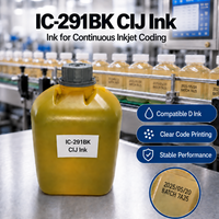 Cartouche d'encre noire haute performance compatible D IC-291BK 825 ml pour imprimante jet d'encre CIJ A100 A200 A300 A400 pour imprimante CIJ D