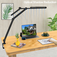 Lámpara de Escritorio LED con Brazo Articulado y Abrazadera, Nueva Llegada 2025, para Oficina, Estudio, Lectura, Lámpara de Mesa Profesional para Dibujo e Iluminación de Estudio