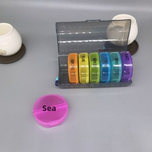 Nhỏ gọn bền du lịch hàng Ngày Hàng Tuần thuốc tổ chức thuốc hàng tuần thuốc qua biên giới đầy màu sắc hàng ngày thuốc hộp thuốc trong một tuần - Product Image 5