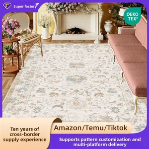 Alfombra de Estilo Italiano para Sala de Estar o Dormitorio, de Lujo Ligero, Impresa, Lavable a Máquina y Personalizable - Product Image 4