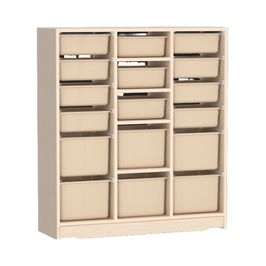 Organizzatori e contenitori per giocattoli <span class=keywords><strong>Montessori</strong></span> moderni, mobiletto in legno con 12 cassetti per la cameretta dei bambini dell'asilo. - Product Image 1