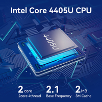 Mini PC sans ventilateur XCY Intel 4405U 6 ports Ethernet I211 DDR4 HD VGA Win10 Routeur Pare-feu