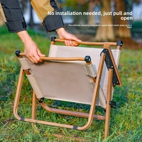 Chaise de camping pliable portable en gros, chaise d'extérieur compacte en tissu Oxford pour la randonnée, le pique-nique et la plage