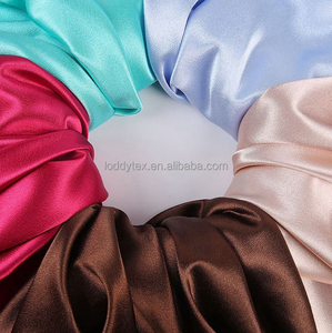 Hot Bán 100% Polyester Crepe Trở Lại Charmeuse Satin Vải Cho Cô Gái Cưới May Mặc Với Bộ Nhớ Tính Năng - Product Image 5