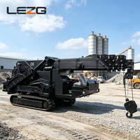 Mini-grue araignée de 3 tonnes, grue sur chenilles hydraulique avec stabilisateurs, rotation à 360 degrés, flèche télescopique, pour travaux de construction en intérieur et en extérieur