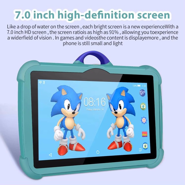 Factory Customization New 7Inch Tablet PC Android 8.1 Dual SIM Wi-Fi 64GB Storage Quad Core 1.8GHz USB Type-C Tablet