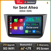 Junsun UE Stock Carplay Android Auto Autoradio pour Seat Altea 2004-2015 Toledo 3 Lecteur DVD de voiture Unité principale Écran Expédition rapide