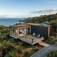 Maisons conteneurs contemporaines personnalisables avec extension à double aile pour appartement, bureau à domicile, bar domestique et solutions de repas en extérieur - 1 an