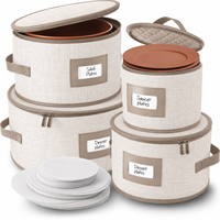 Boîte de rangement robuste, empilable, pliable, durable, sans BPA, avec coque rigide et séparateurs ajustables
