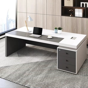 Ensemble de mobilier de <span class=keywords><strong>bureau</strong></span> commercial convertible de luxe moderne avec design à panneaux en bois pour <span class=keywords><strong>bureau</strong></span> de direction à domicile - Product Image 4