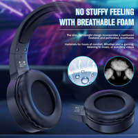 ONIKUMA X1 Casque de jeu filaire 3.5mm PS4 Casque de jeu avec son surround et microphone HD Lumière LED