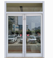 Portes de magasin en aluminium KFC, portes vitrées extérieures, design français pour usage extérieur