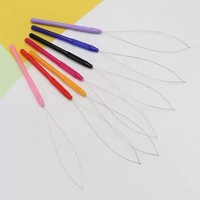 Outil d'extension de cheveux en gros Enfileur d'aiguille de crochet de boucle d'anneau nano