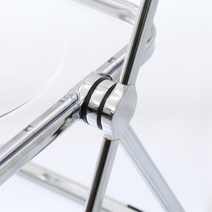Wholesale <b>Foldable</b> Restaurant Hotel Dining Wedding Acrylic Plastic <b>Metal</b> Frame Folding <b>Garden</b> Outdoor <b>Chair</b> for Event - Product Image 6