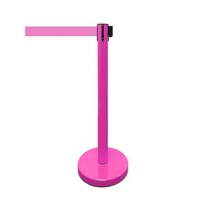Correa retráctil de barandilla, correa de Color <span class=keywords><strong>rosa</strong></span> de stanchion, para museo - Product Image 2