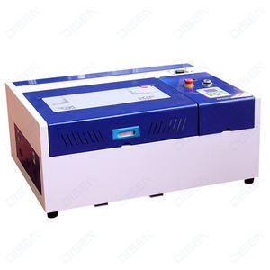 Mini 4040 Co2 Laser Cutting Engraving Machine 60W 50W for Wood MDF Stone Rubber Stamp Crystal Engraving <strong>by</strong> Ruida - Product Image 1