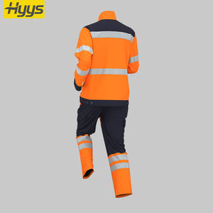 Đồ bảo hộ lao động mùa đông chất lượng cao, chống thấm nước, có khả năng phản quang, gồm áo khoác và quần. - Product Image 4