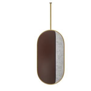 <span class=keywords><strong>Miroir</strong></span> suspendu ovale double face sur mesure en métal pour <span class=keywords><strong>plafond</strong></span>, idéal pour projets hôteliers et commerciaux (vente en gros) - Product Image 2