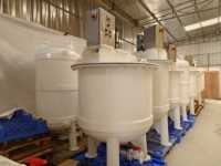 Promotion : Cuve de mélange liquide 500L en polypropylène, machine de fabrication par lots pour eau de Javel domestique
