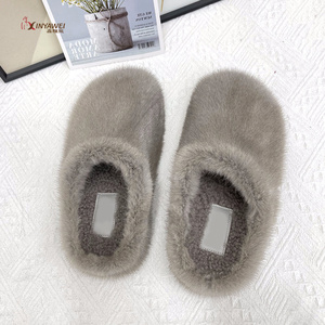 <span class=keywords><strong>Chaussons</strong></span> d'hiver chauds en fourrure de vison, <span class=keywords><strong>chaussons</strong></span> en fourrure moelleuse pour femmes, <span class=keywords><strong>chaussons</strong></span> d'intérieur en fourrure de <span class=keywords><strong>mouton</strong></span>, mules confortables et douillettes pour la chambre à coucher - Product Image 5