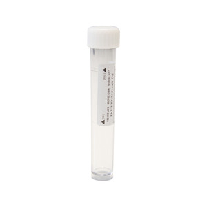 หลอดทดลองพลาสติกก้นแบน 10 มล. แบบธรรมดา พร้อมฝาเกลียวสีขาว - Product Image 3