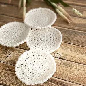 Trang Trại Y-Z Nhà Dệt Kim Nhà Bếp Ăn Uống Đồ Uống Tròn Móc Trang Trí Nội Thất Coaster Cup Mat