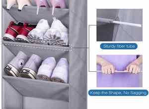Organizador de Zapatos para Colgar en la Puerta con Bolsillos Profundos para 12 Pares de Botas, Colgador de Zapatos para Armario y Puerta, Almacenamiento de Zapatos - Product Image 4