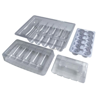 Plateau en plastique personnalisé de haute qualité T-049 pour 2, 3 ou 5 flacons, emballage blister avec boîte