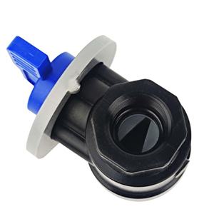 NPT valvola a sfera manuale CPVC V con FPM O-Ring PTFE sede valvola per acqua - Product Image 4